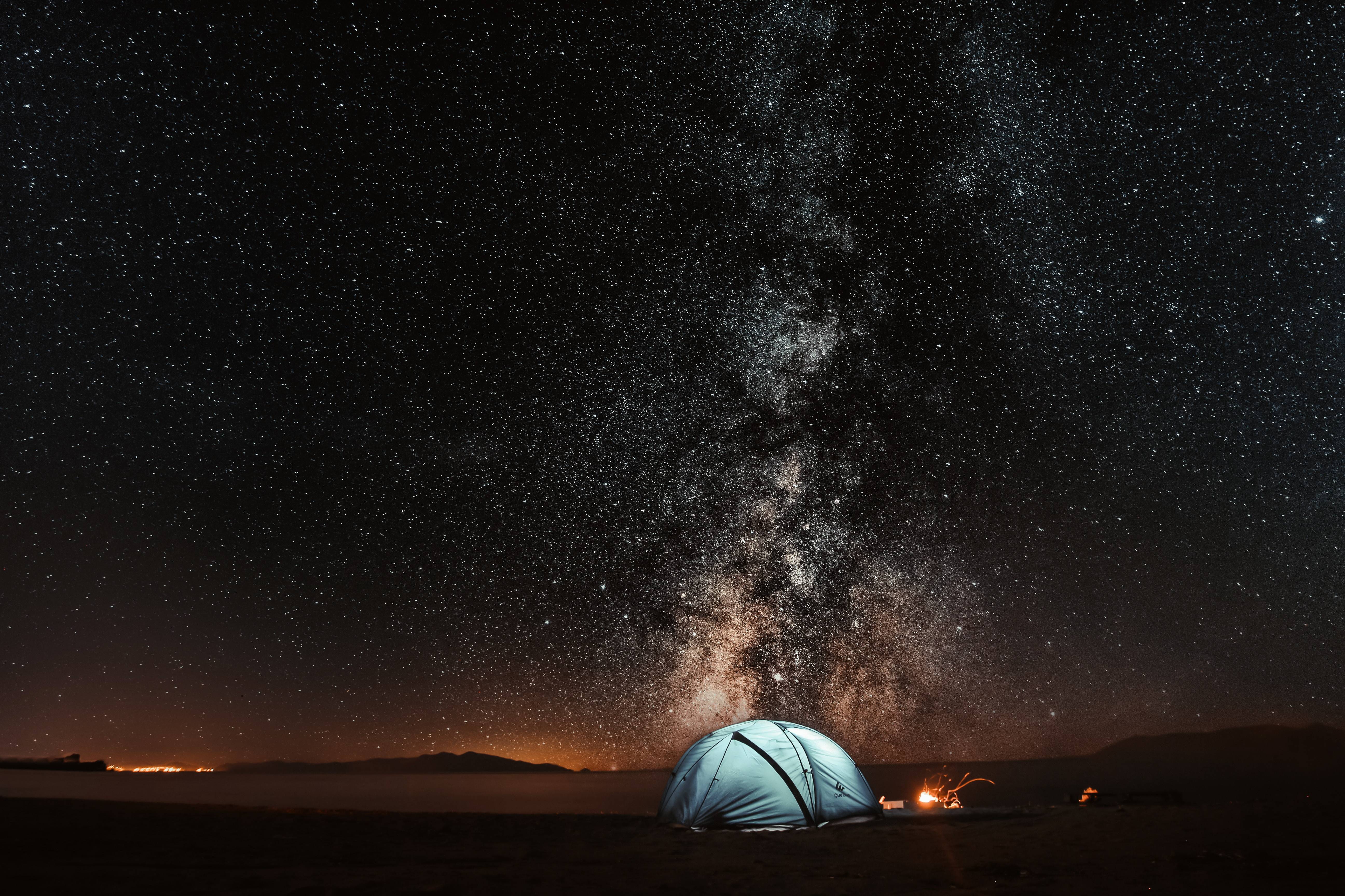 包含夜幕下的星空露营，运动与休闲完美结合的词条